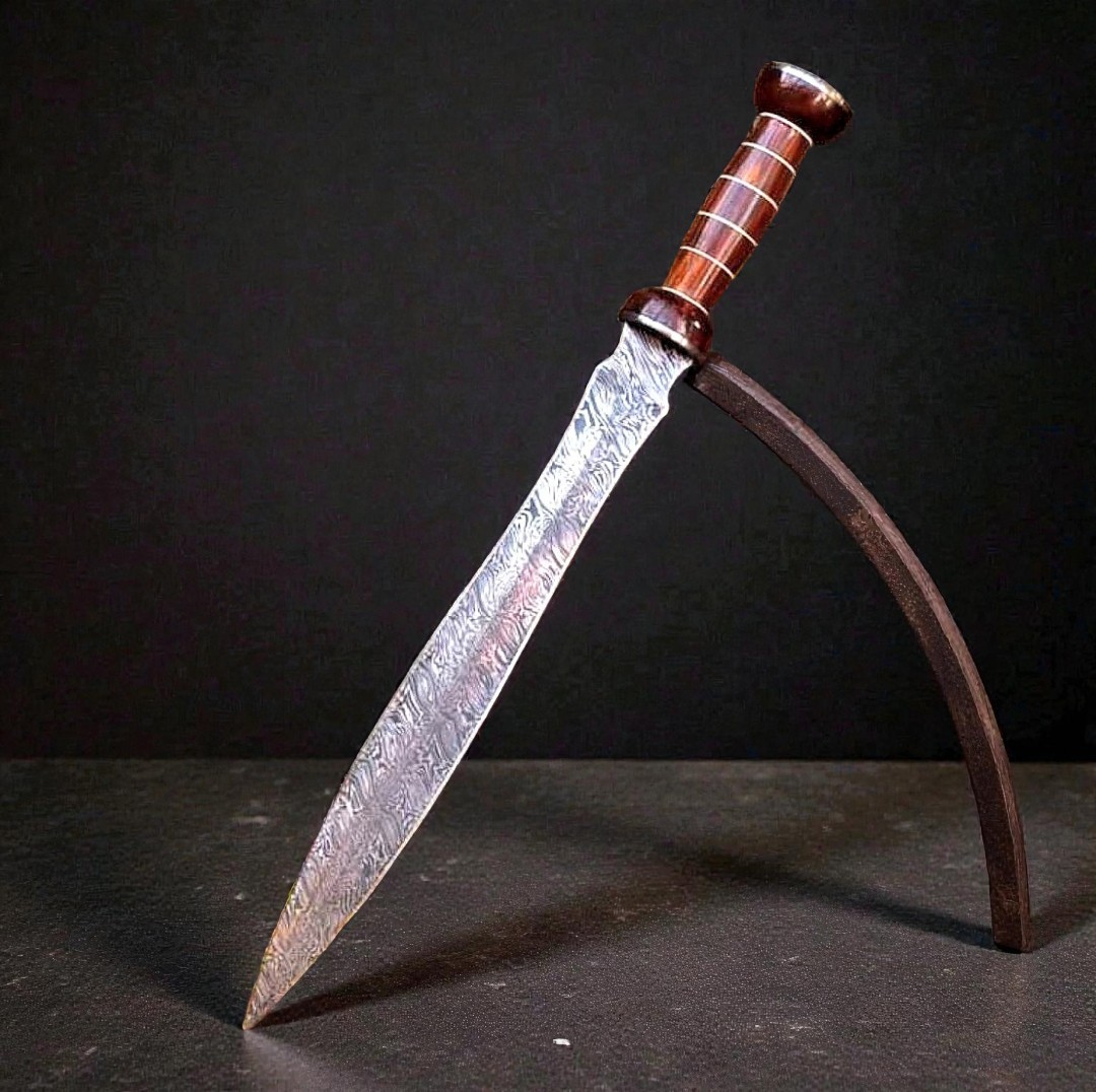 CUSTOM HAND MADE FORGED DAMASCUS STEEL GLADIATOR GLADIUS SWORD 735
