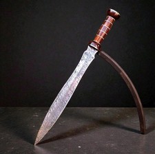 CUSTOM HAND MADE FORGED DAMASCUS STEEL GLADIATOR GLADIUS SWORD 735