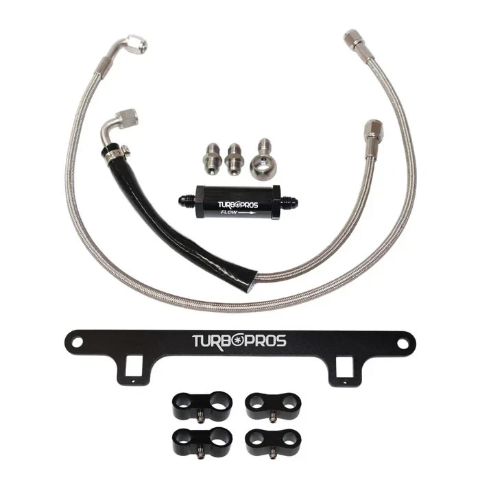 Turbo Pros Turbo Oil Feed Line&Support Bracket Kit For Ford Falcon XR6 4.0L - image 2 of 4