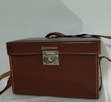 VINTAGE KEYSTONE GENUINE LEATHER CAMERA CASE 10" 6" 6"