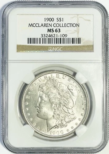 1900 Morgan Silver Dollar NGC MS-63 McClaren Collection