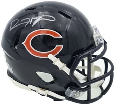SALE! Devin Hester Signed Chicago Bears Blue Speed Mini Helmet Beckett Witness