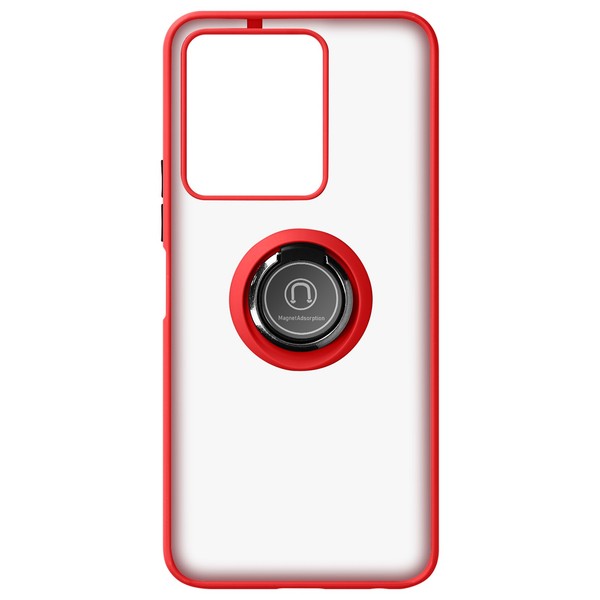 Hybrid HandyhüLle Mit Ring-Halterung Vivo Y22S / Vivo Y35 – Rot-image