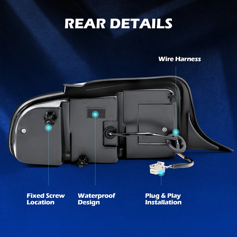 For 2010-2014 Ford Mustang Full LED w/ Sequential Tail Lights Red Brake Lamps Foto 3 de 4