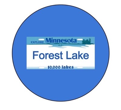 Forest Lake Minnesota   2.25  Pinback  Button Pin  Badge