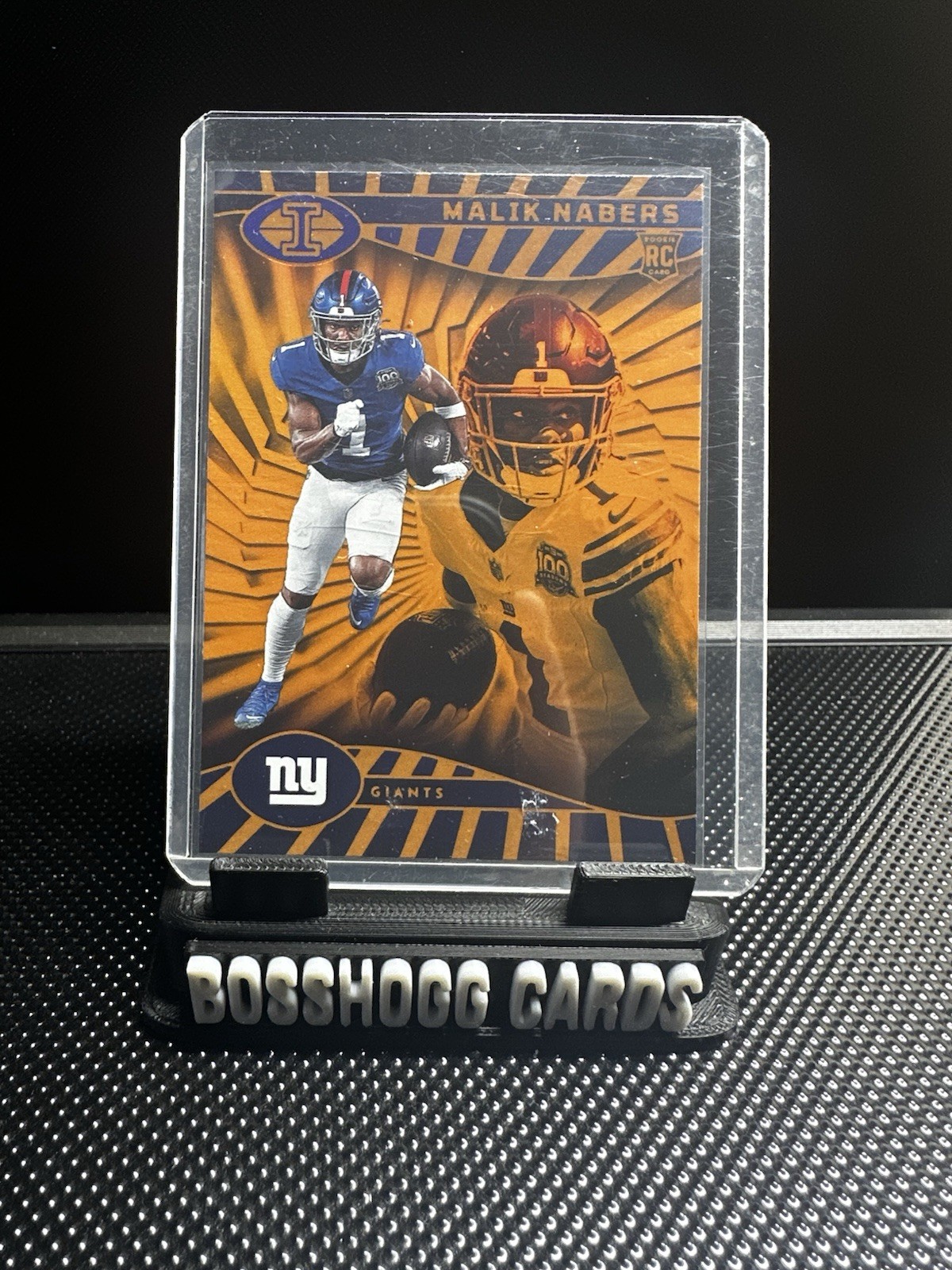 2024 Panini Illusions - Malik Nabers #66 Trophy Collection Orange (RC)