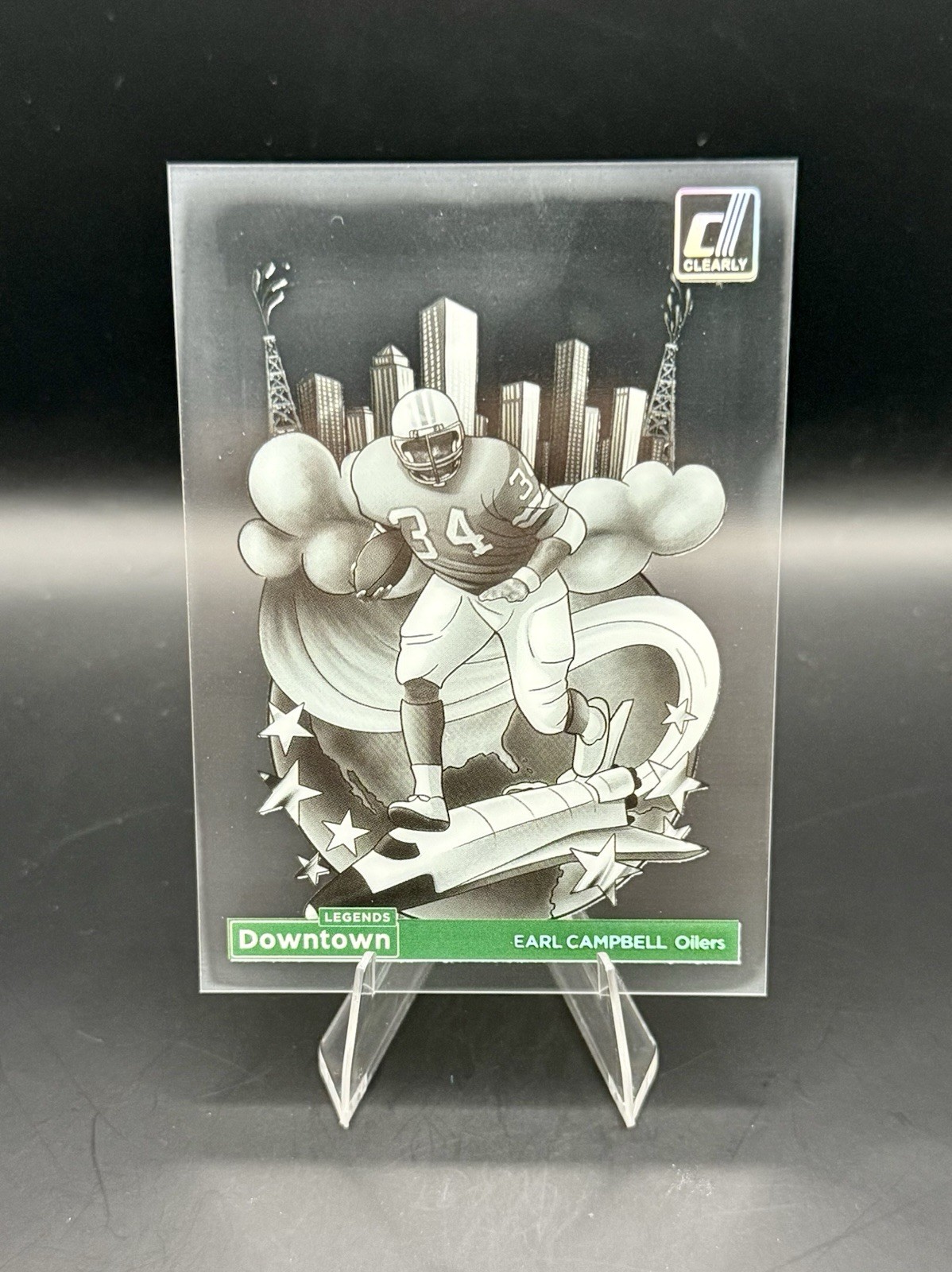 2024 Panini Clearly Donruss Earl Campbell Downtown Legends SSP #3