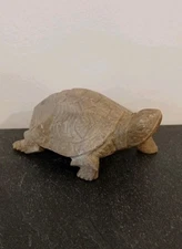 Petite Tortue Décorative Sculptée en Stéatite - Artisanat Naturel -...