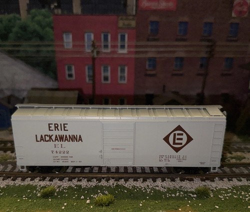 Bowser HO 42713 Box Car 40’ listo para funcionar Erie Lackawanna Early Scheme #74222🚂 | Zustand: New