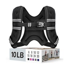 Weighted Vest for Women  Men with Reflective Stripe and Adjustable Buckle, C...