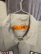 Elvis Presley Shirt Mens XL Grey Crown Electric Co Button Down Red Kap NWOT