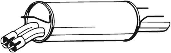 Bosal 185-713 EndschalldäMpfer FüR Opel-image