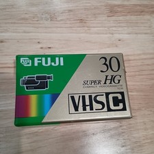  AG Fuji VHS-C 30-Min Super HG Compact Videocassette New  Sealed