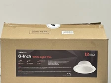 12 Pack Torchstar 6 inch White Light Trim New Sealed
