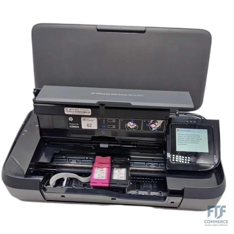 HP OfficeJet 250 mobiler Multifunktionsdrucker (Drucker Scanner, Kopierer, WLAN, - Bild 2 von 4