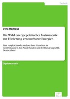 Vera Herhaus | Die Wahl Energiepolitischer Instrumente Zur FöRderung...
