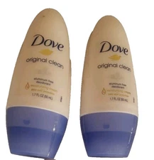 Dove Original Clean Aluminum Free Deodorant Moisturizing Cream 1.7oz (2-Pack)