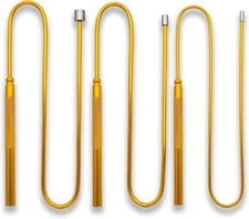 Flexible Magnetic Pickup Tool Set,3 Pack, 4mm Magnet,7mm 26 inch, Golden