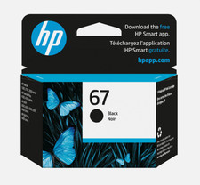 HP 67 Black Ink Cartridge, 3YM56AN, 120 Pages, Exp 07/2026