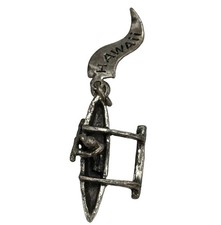 JP Sterling Silver 925 Hawaii Canoe 1" Charm 2.6g