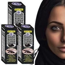 Islamic Traditional Surma Powder Lead-Free Kohl Arabian Eyeliner Kajal ( BLACK )