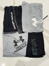4 Pairs of Under Armour Athletic Shorts Boys Youth Large L Loose