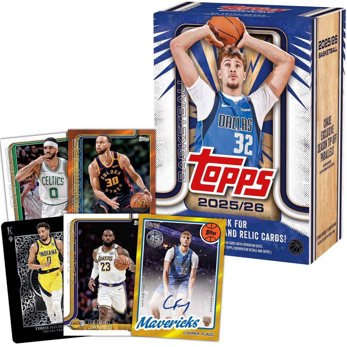2025-26 Topps Basketball Value Box 7 Packs Rookies Flagg Curry