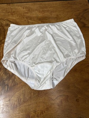 Vtg Vanity Fair Ivory Large Silky Soft Panties Granny Briefs Sissy Girly Mom