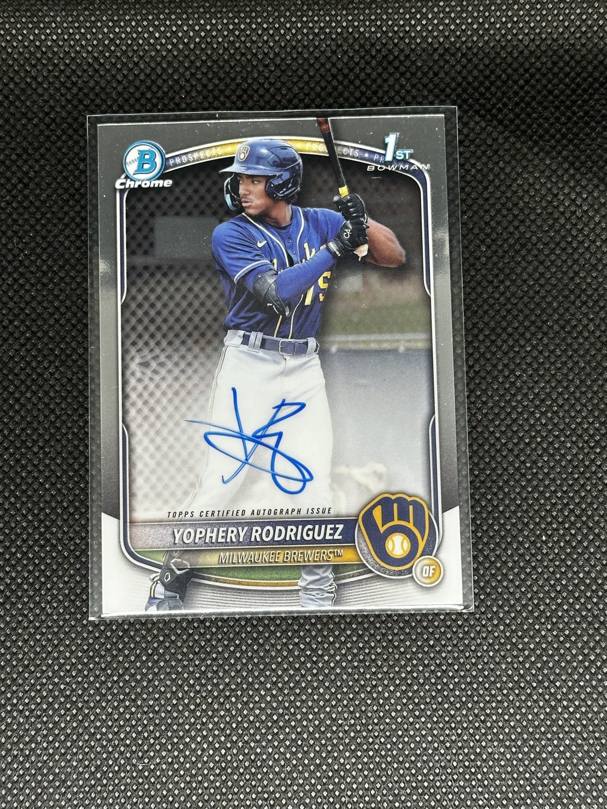 2025 Bowman - Chrome Prospect Autographs Yophery Rodriguez #CPA-YR (AU, RC)