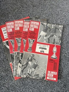 5 x Liverpool Home Programmes 1970s