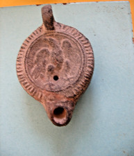 LAMPE A HUILE ROMAINE A DECOR  AIGLE ROYALE