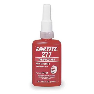Loctite 88449 Threadlocker, Loctite 277, Red, High Strength, Liquid, 250 Ml