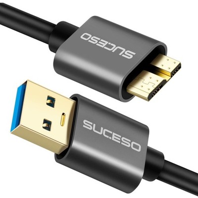 USB 3.0 Micro B Kabel kompatibel mit Festplatten Smartphone Laptop 1m