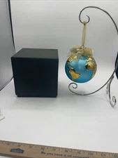 Peace On Earth Large Blown Mercury Glass Ornament Frontgate 2011 5.5” Box