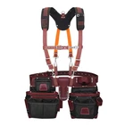 TRUTUCH Nylon and Leather Tool Belt with Leather Work Suspender | Tool Belts