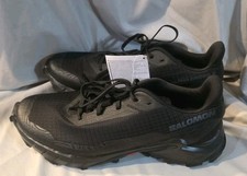 Salomon Alphacross 5 Trail Running Zapatos Negros Hombres Talla 10 Nuevo Sin Caja Defecto