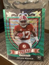2021 Panini Prizm Draft Picks JAYLEN WADDLE Green Wave Prizm #169 Crusade Rookie