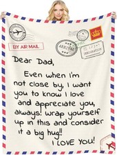 A gift for Dad, a special blanket for Father's Day, ultra-soft flannel blanket
