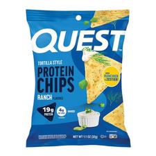 Quest Nutrition Ranch Tortilla Style Protein Chips, 1.1 Ounce (Pack of 12) 