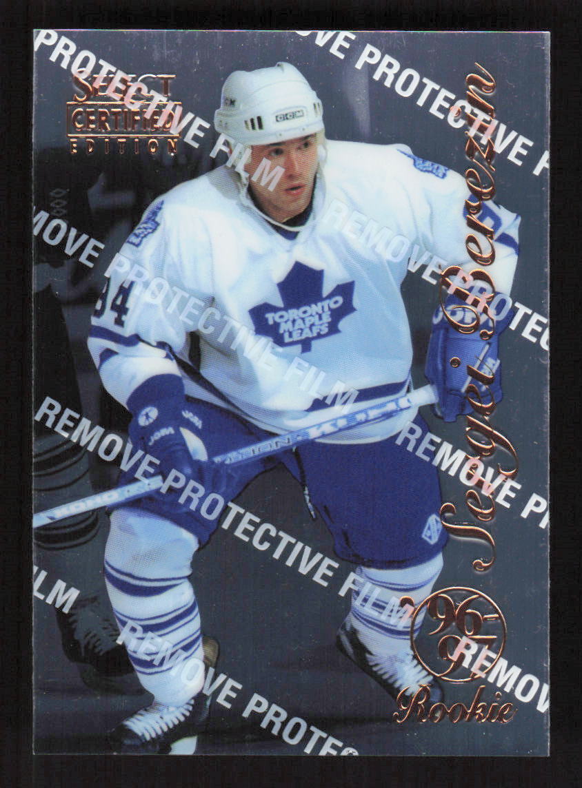 1996-97 Select Certified #98 Sergei Berezin Rookie Toronto Maple Leafs