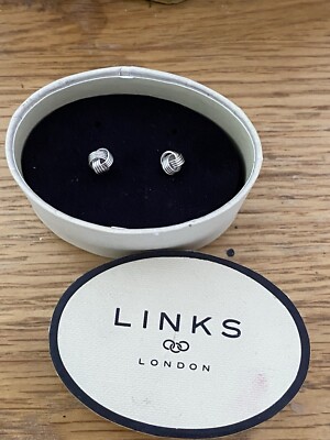 Links of London echt Sterling Silber Knoten Ohrstecker in Box
