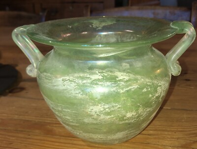Scavo Glas Urne Murano von Antichi Angeli 6 1/2  x 5 