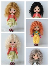 JD738L New Material Combed BJD Mohair Wigs Size 9-10inch 10-11 inch Curly Hair