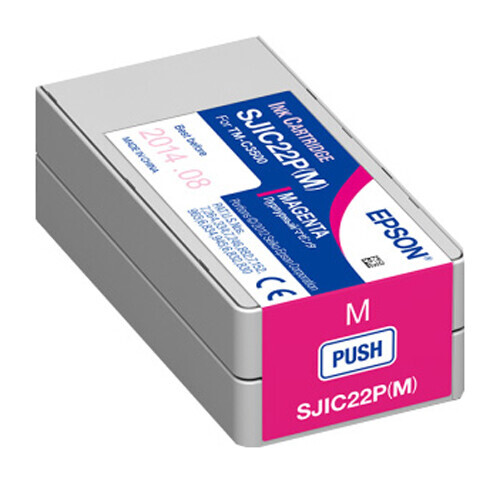 Epson Original Tinte Patrone SJIC22P-M Magenta FüR Colorworks C 3500-image