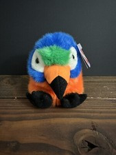 PUFFKINS SQUAWK THE TROPICAL PARROT PLUSH BEANIE NWT  7/14/98