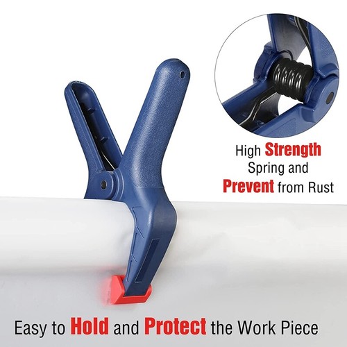 WORKPRO 16PIECE 6-1/2" 4-1/2" 3-3/8" Spring Clamp Set Nylon Spring Clamp Set NEW - Picture 7 of 12