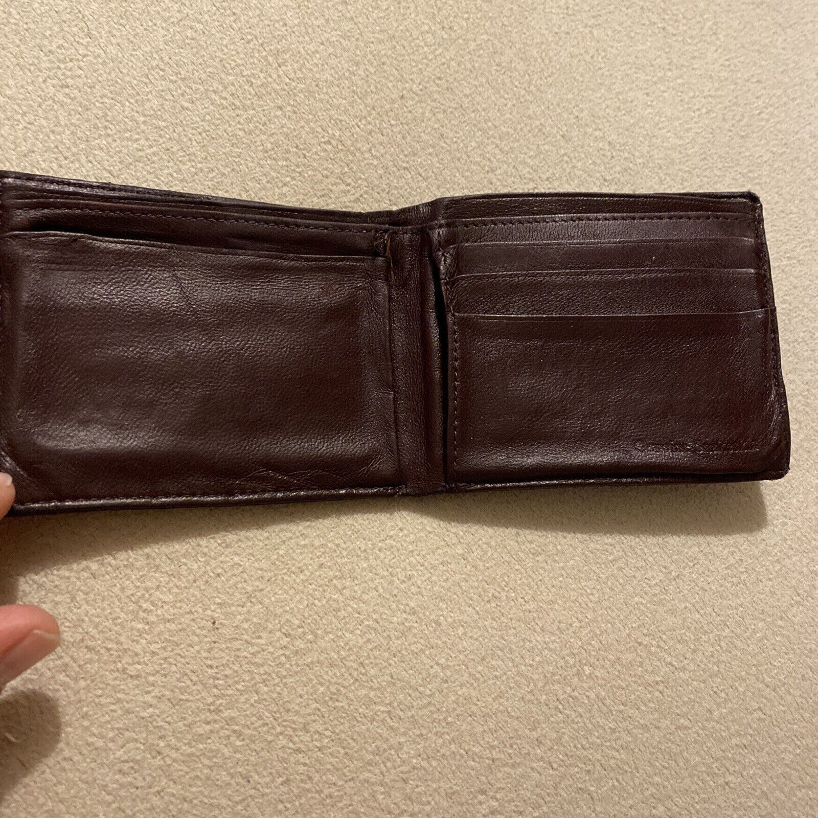 Vintage GEOFFREY BEENE Wallet Leather Brown - image 3