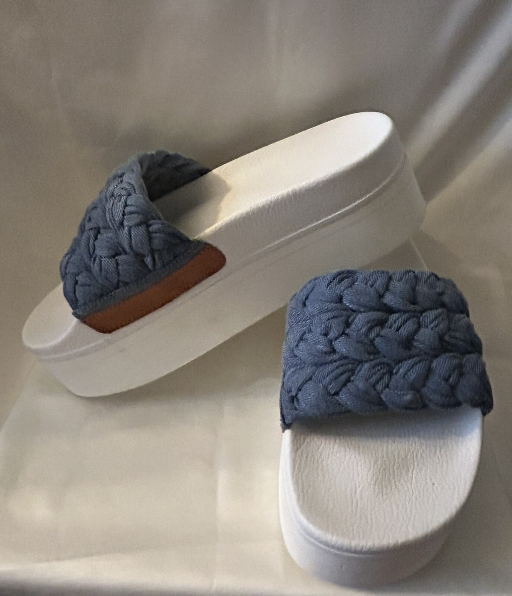 Robert Clergerie Paris Denim Blue Wallis Platform Size US 10 EU 41