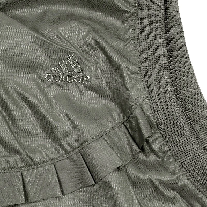 Adidas Damen Sport Weste Wind Jacke Kapuze Trainingsjacke Laufjacke Armee grün - Bild 4 von 4