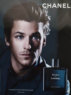 CHANEL Perfume Vintage Print Ad !! Blue Chanel is The Best Marque